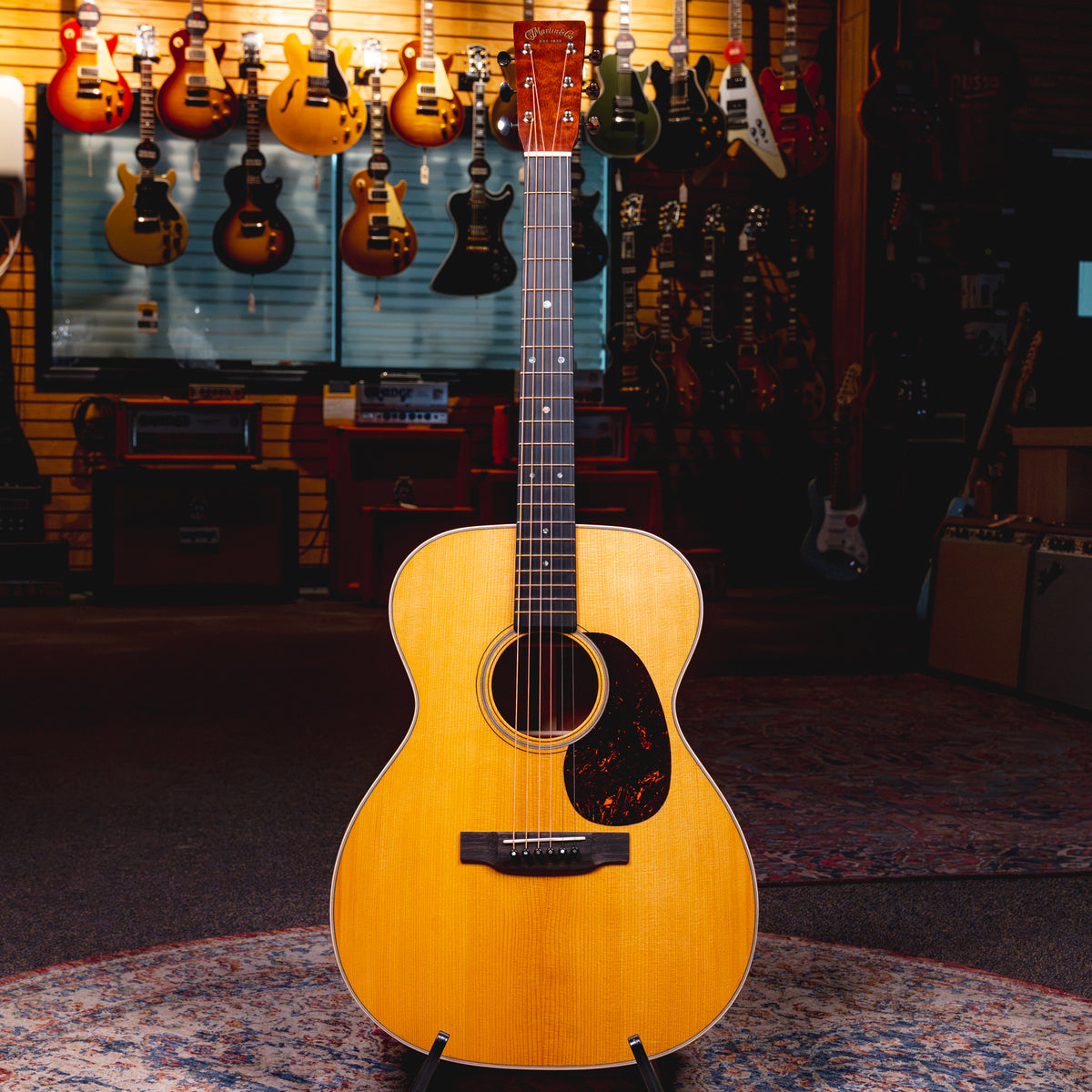 2025 Martin Custom Shop 000-18 Acoustic Guitar, VTS Spruce Top, Natural w/ OHSC - Used