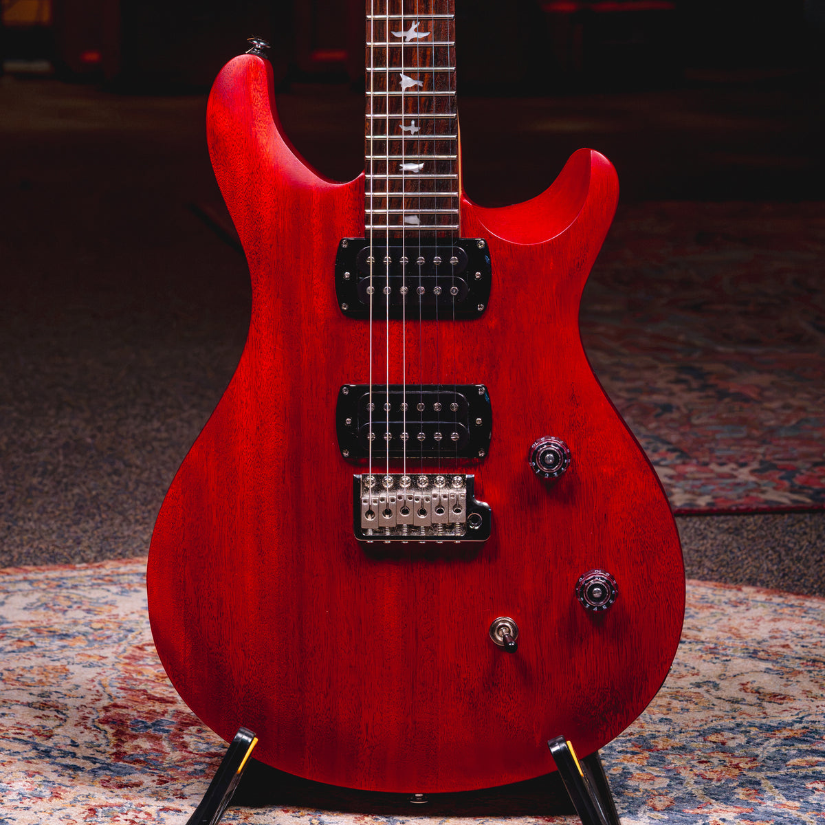 2026 PRS SE CE 24 Standard Satin Electric Guitar, Vintage Cherry - Used