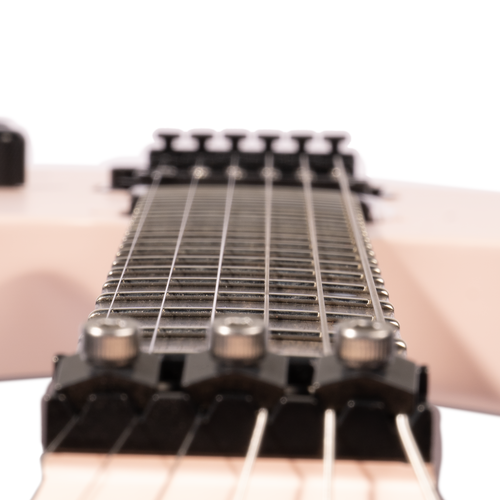 Jackson American Series Virtuoso, Streaked Ebony Fingerboard, Satin Shell Pink