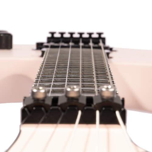 Jackson American Series Virtuoso, Streaked Ebony Fingerboard, Satin Shell Pink