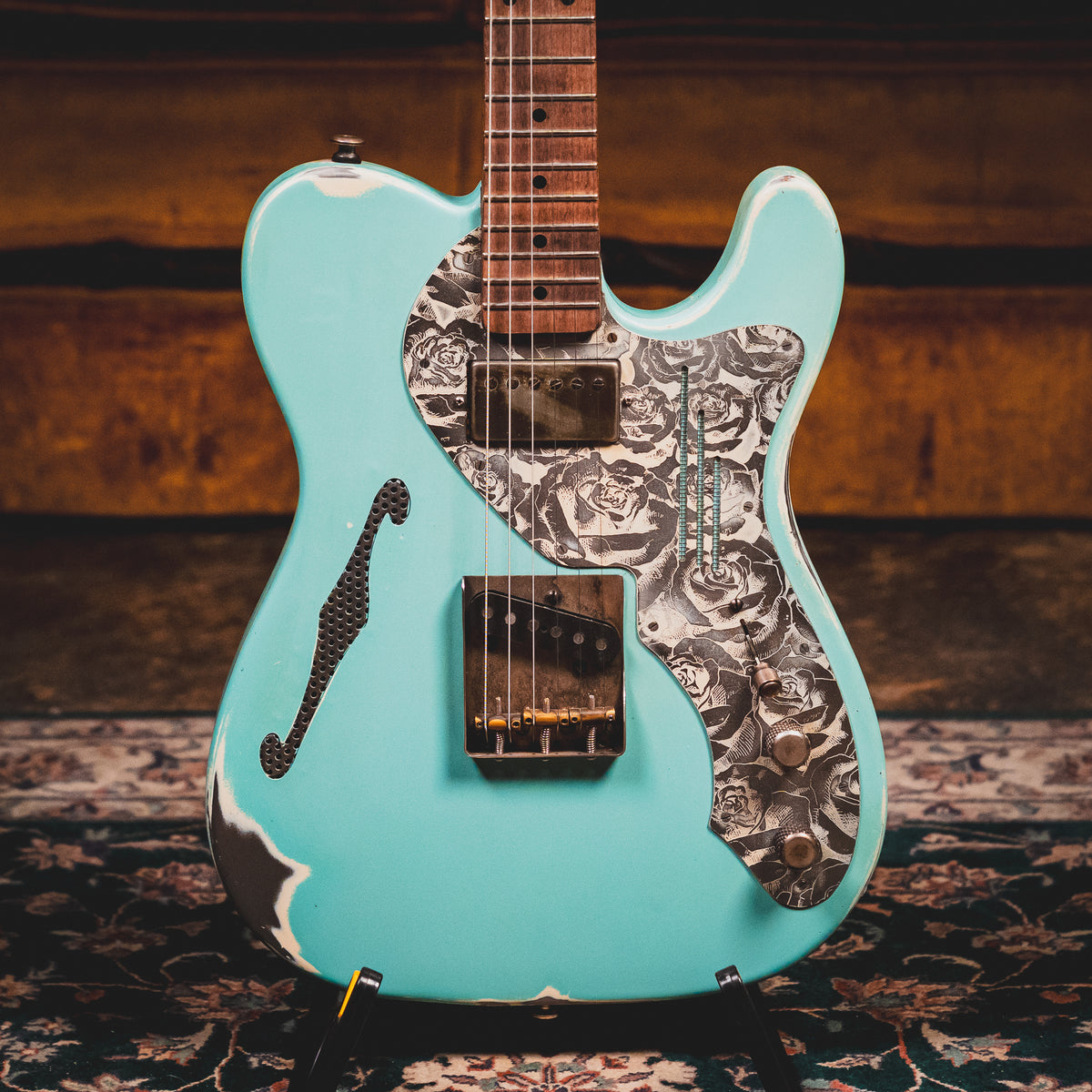 Trussart Steelcaster Electric Guitar, Daphne Blue w/ OGB - Used