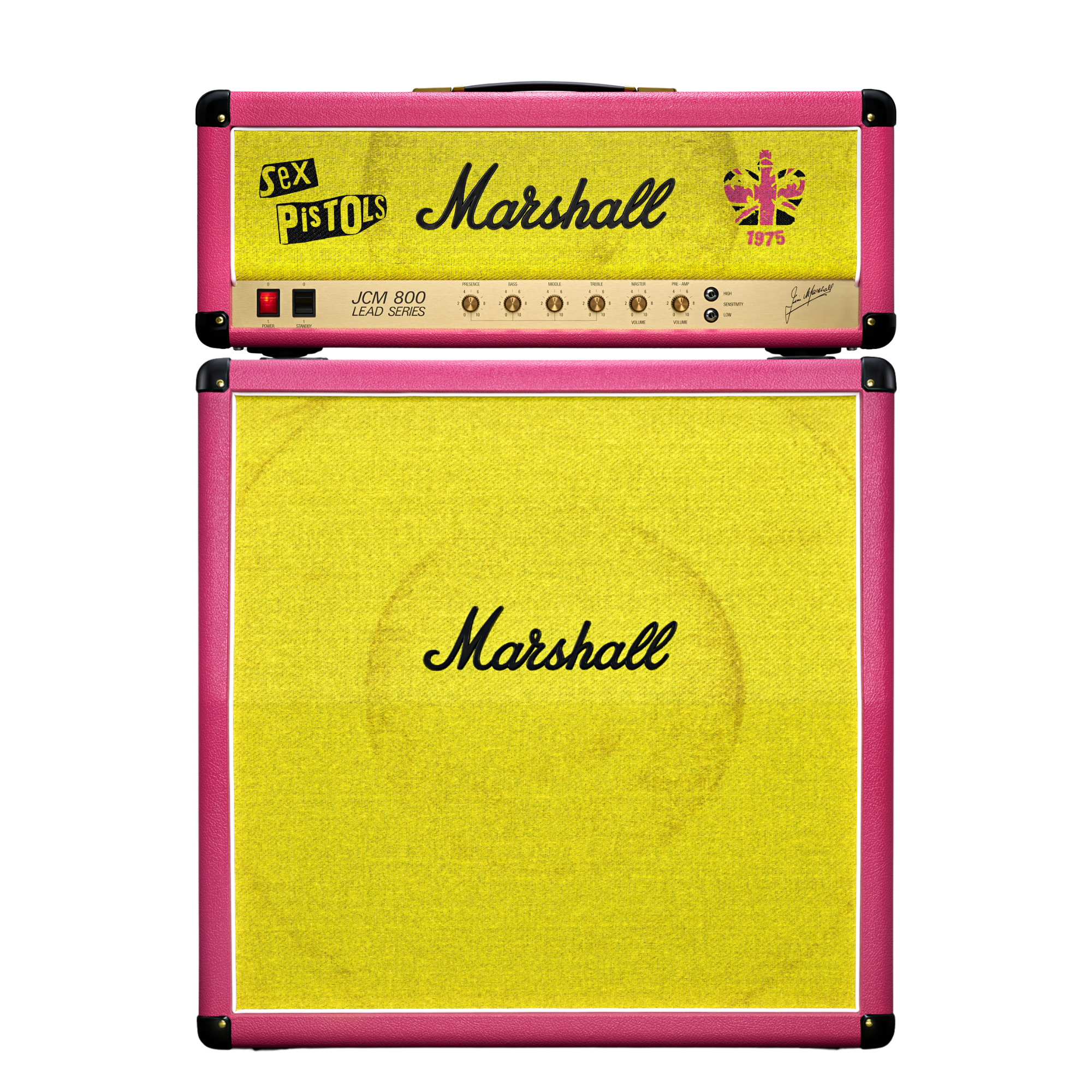 Marshall JCM 800 Sex Pistols 50th Anniversary Half Stack, Pink