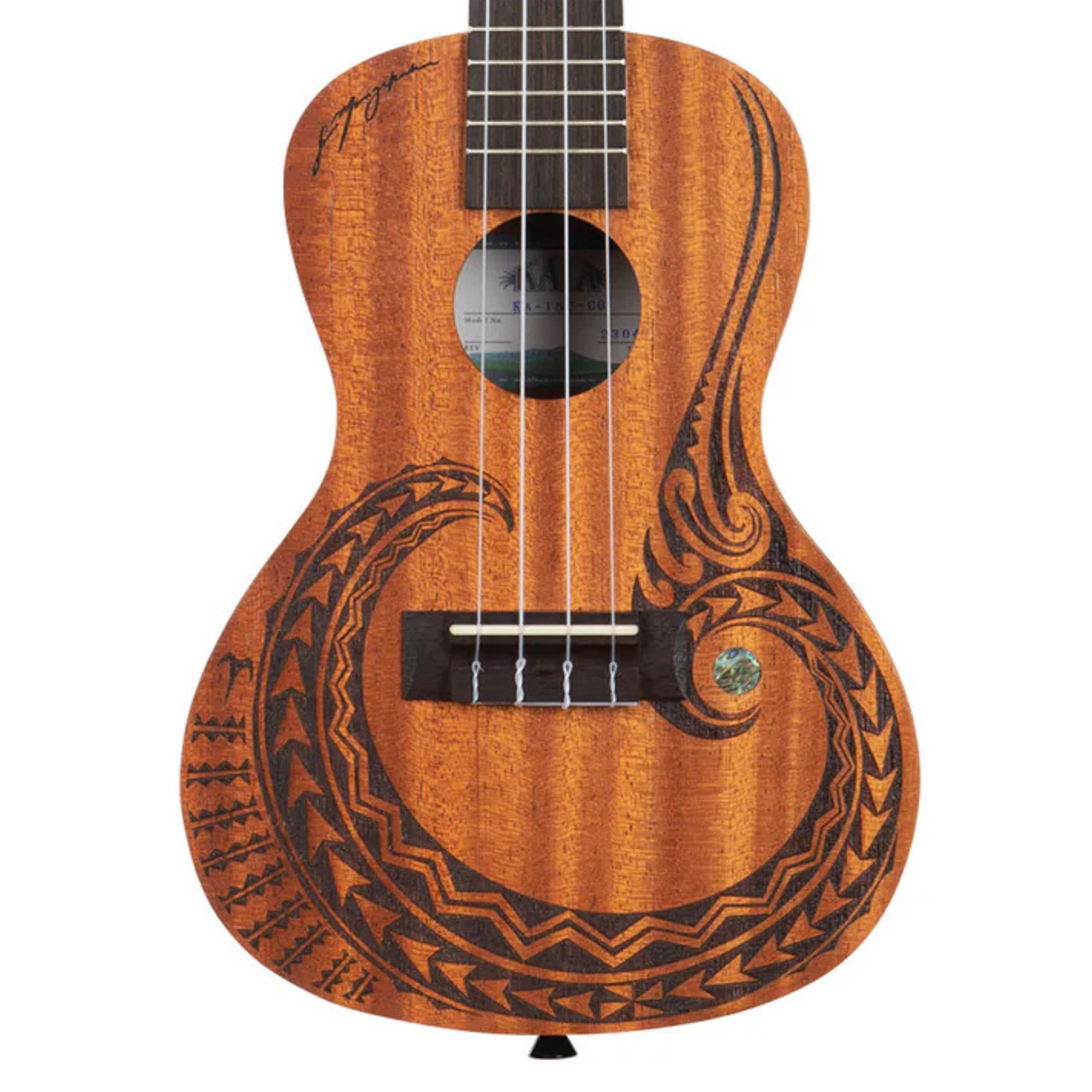 Kala Voyage Collection Courage Mahogany Concert Ukulele w/ Bag