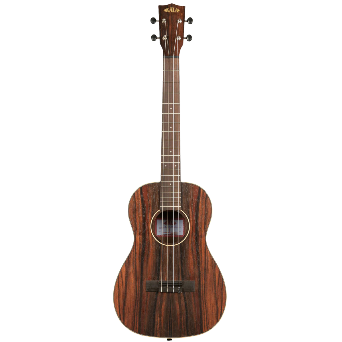 Kala Striped Ebony Baritone Ukulele, Natural
