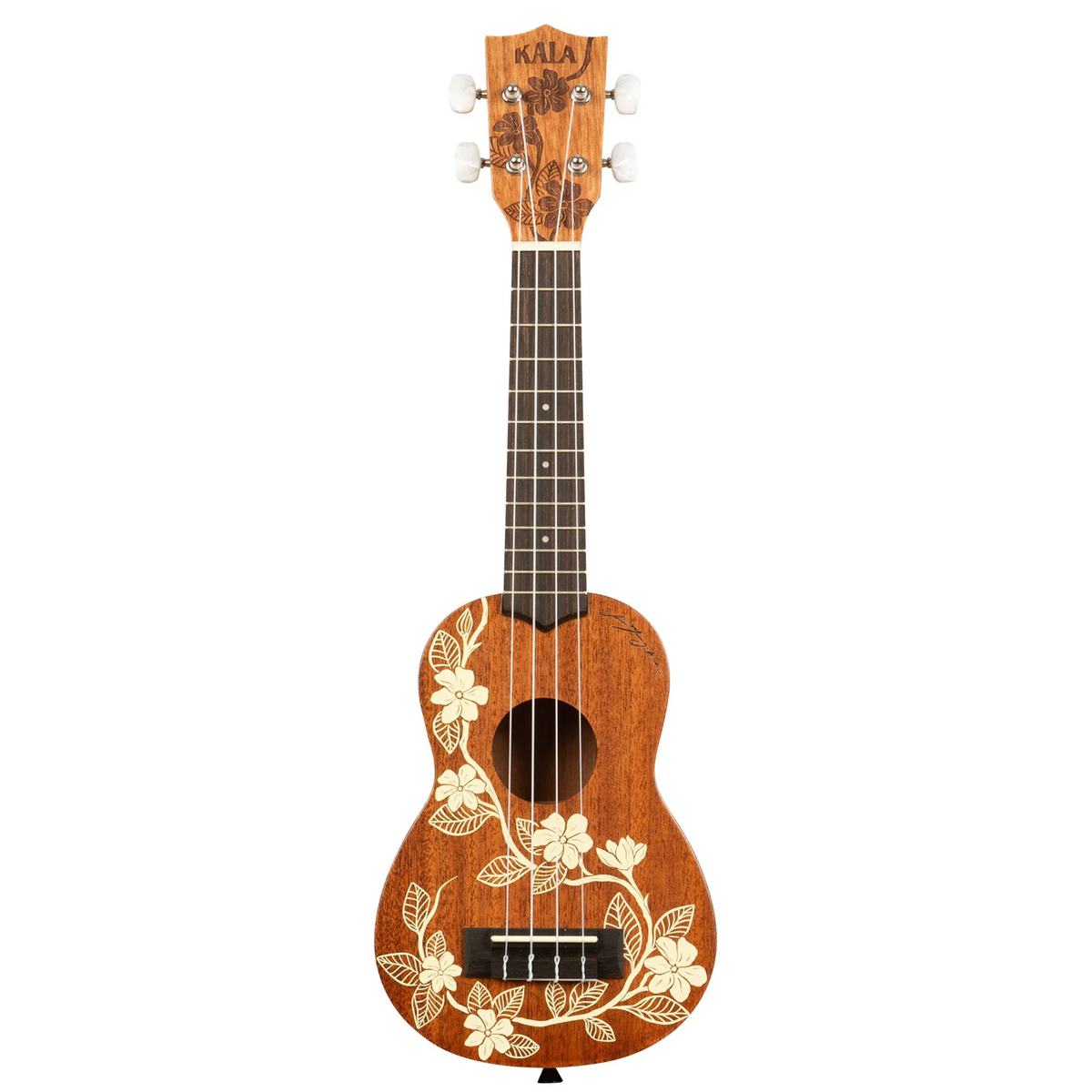 Kala Voyage Collection Gardenia Mahogany Soprano Ukulele w/ Bag