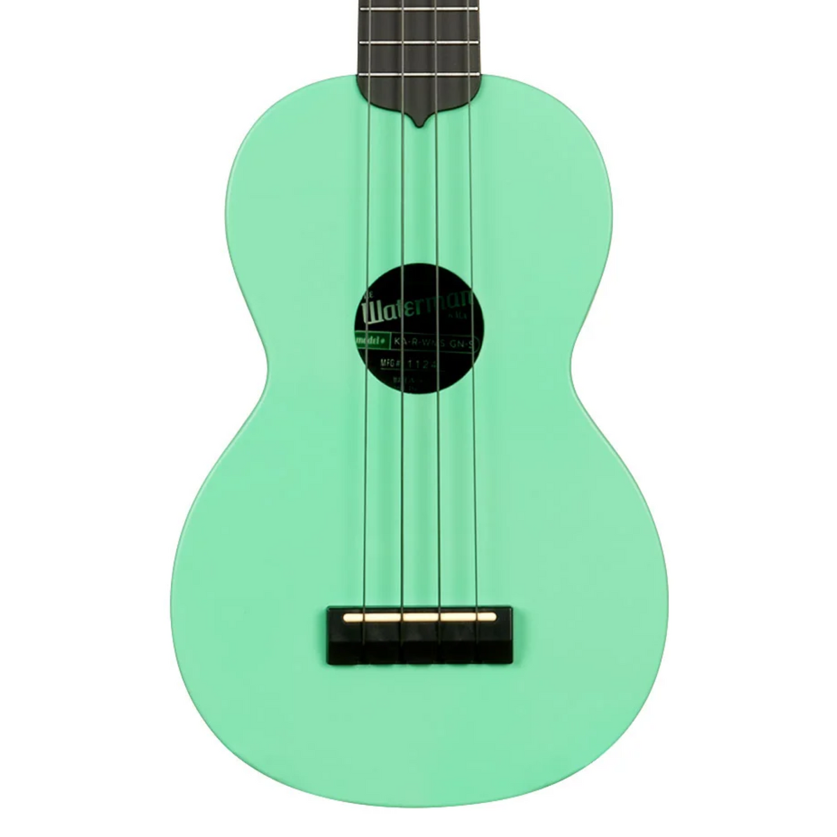Kala Recycled Waterman Soprano Ukulele, Matte Sea Foam Green w/ Tote Bag