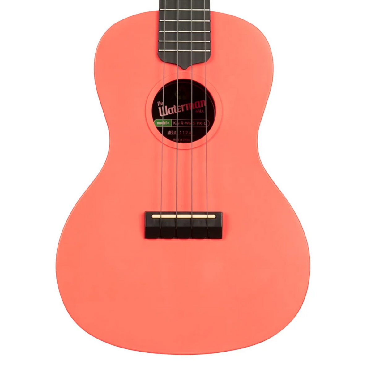 Kala Recycled Waterman Concert Ukulele, Matte Pink Dusk w/ Tote Bag