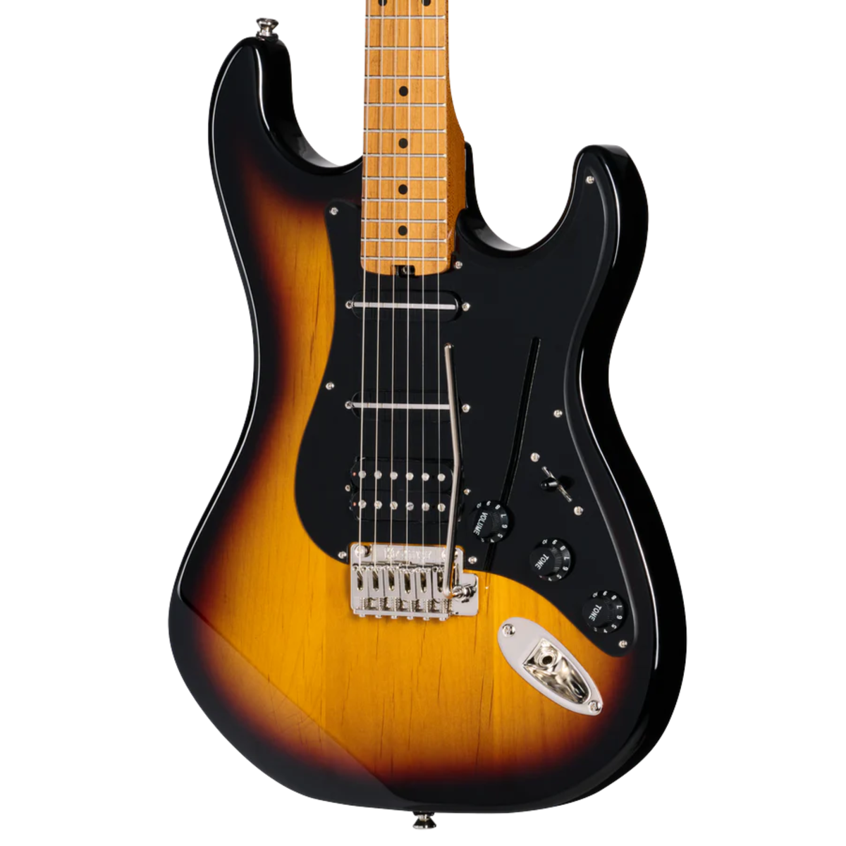 Kramer Pacer Deluxe GT Electric Guitar, Triburst w/ Premium Gig Bag