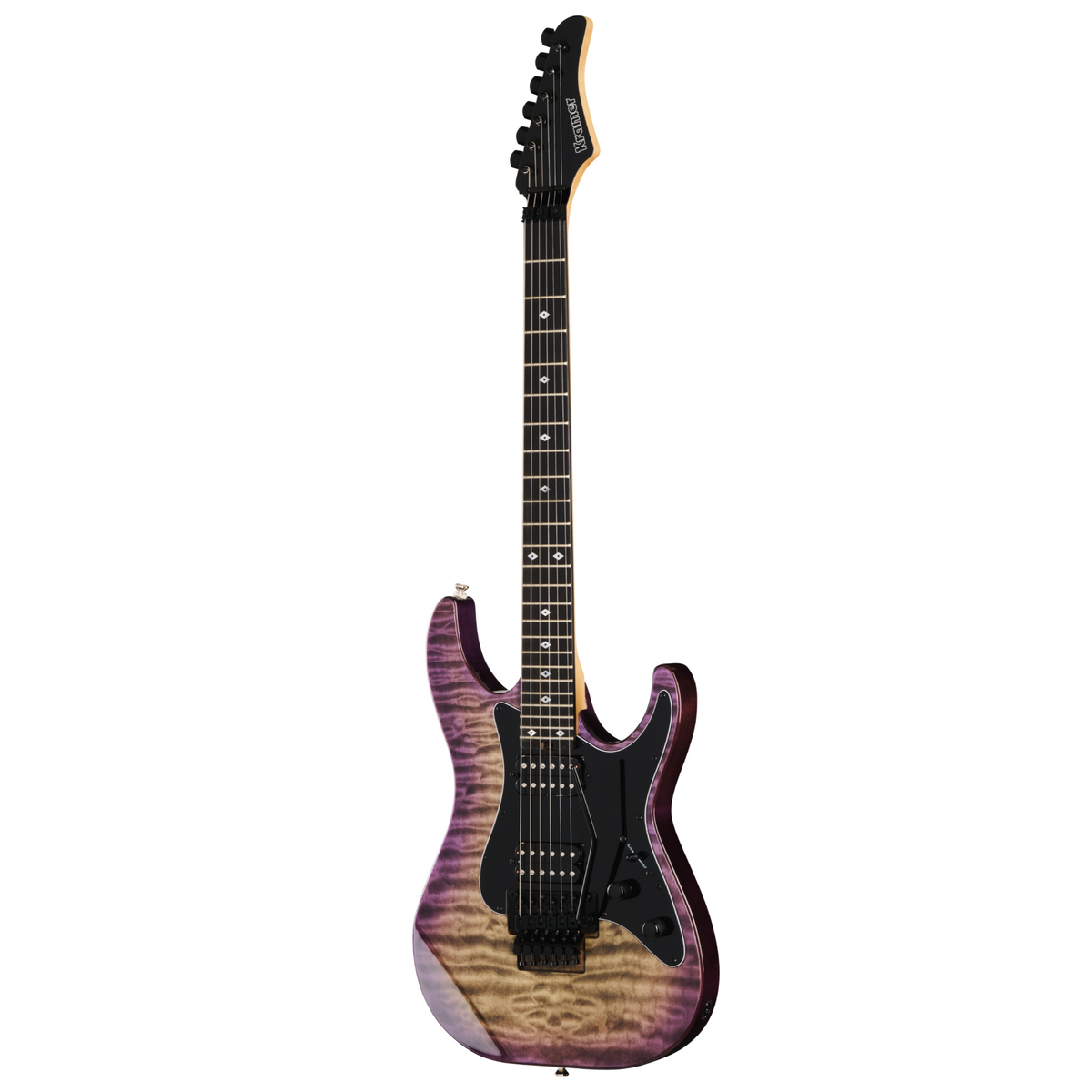 Kramer Volante Quilt HHFR Electric Guitar, Ultraviolet Burst w/ Premium Gig Bag