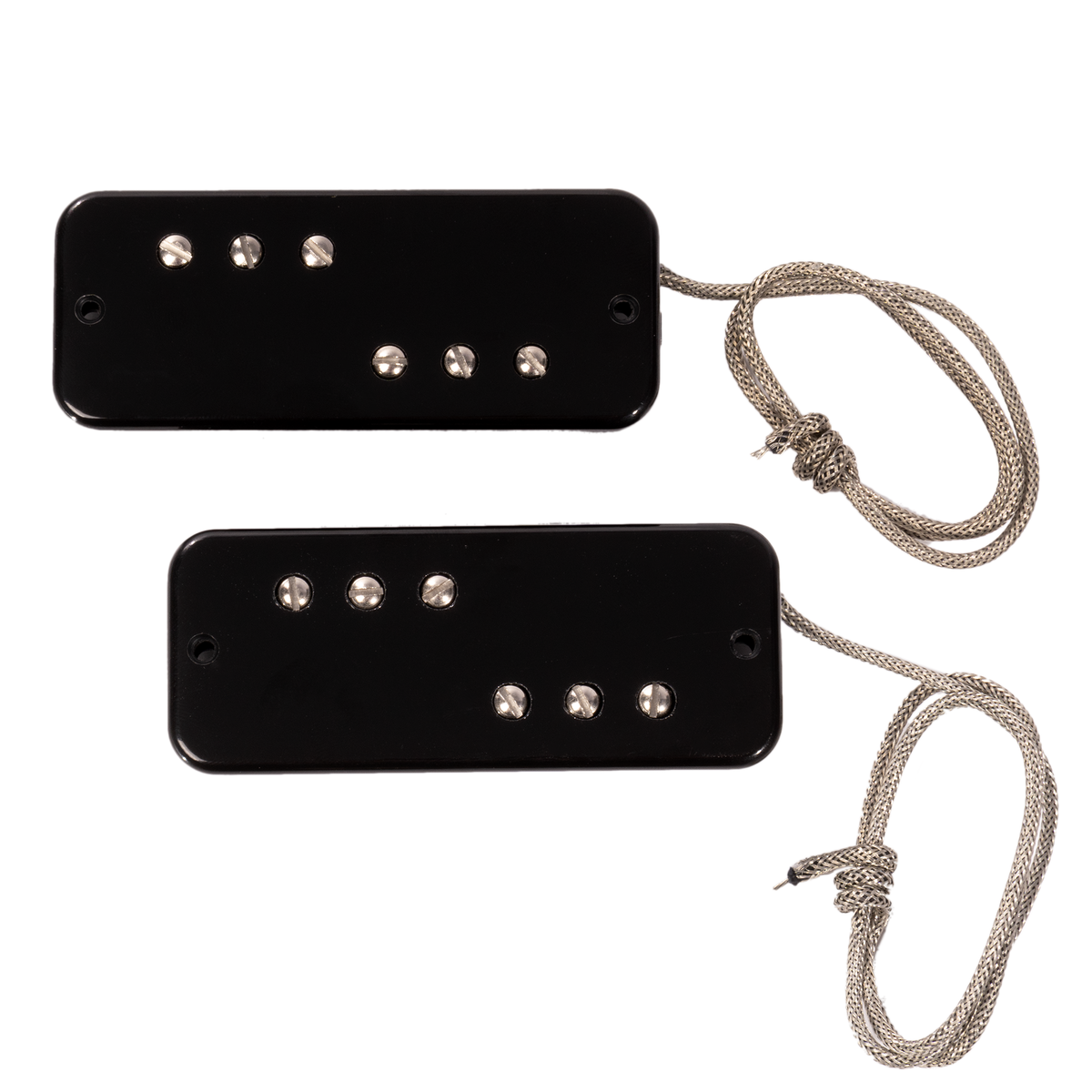 Lollar DC-90 Electric Guitar Pickup Set, Black Cover