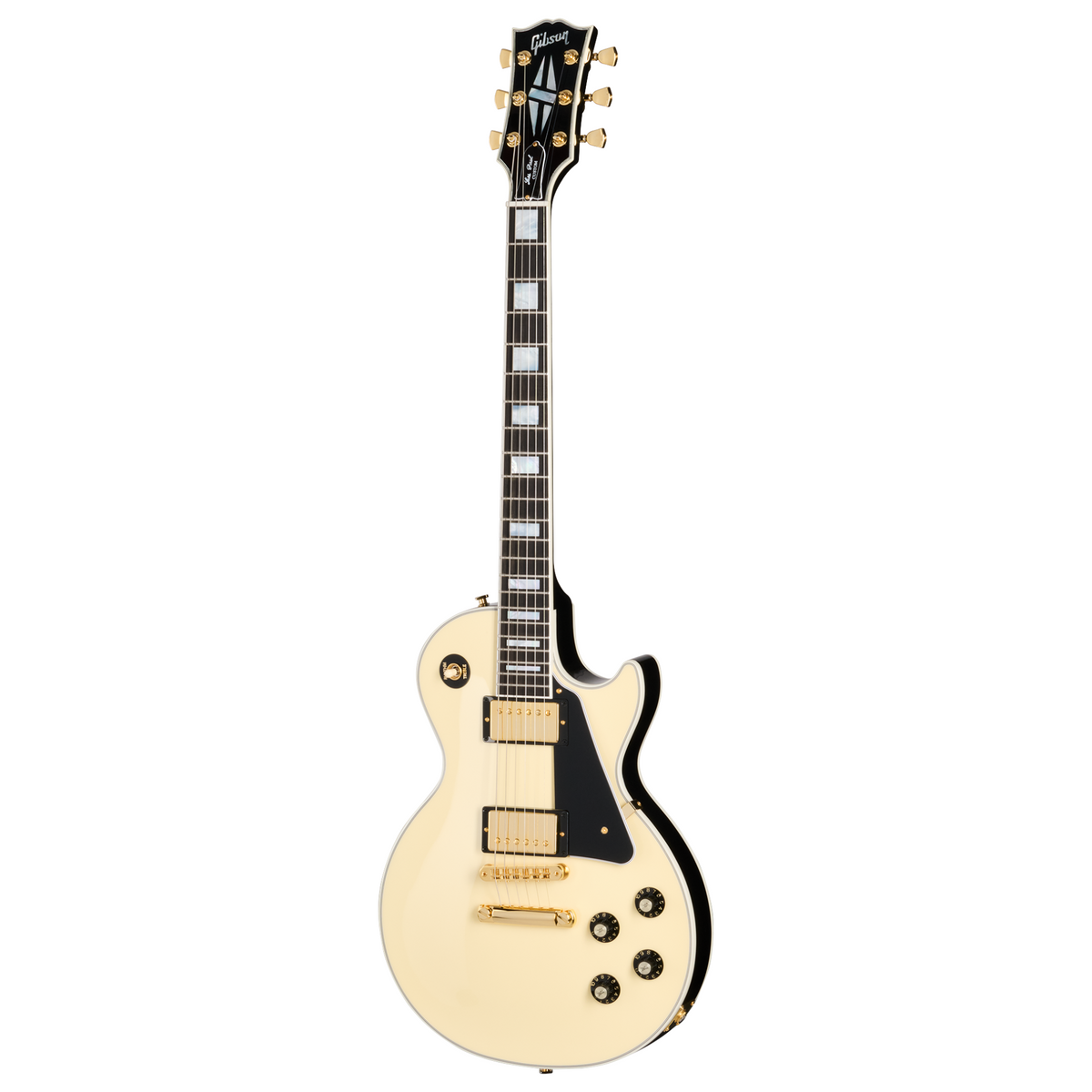 Gibson Les Paul Custom '70s Electric Guitar, Buttercream Top w/ Hardshell Case