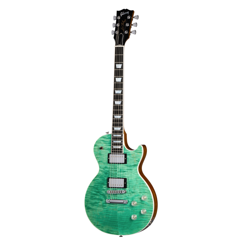 Gibson Les Paul Modern Figured Electric Guitar with BurstBucker Pickups, Seafoam Green