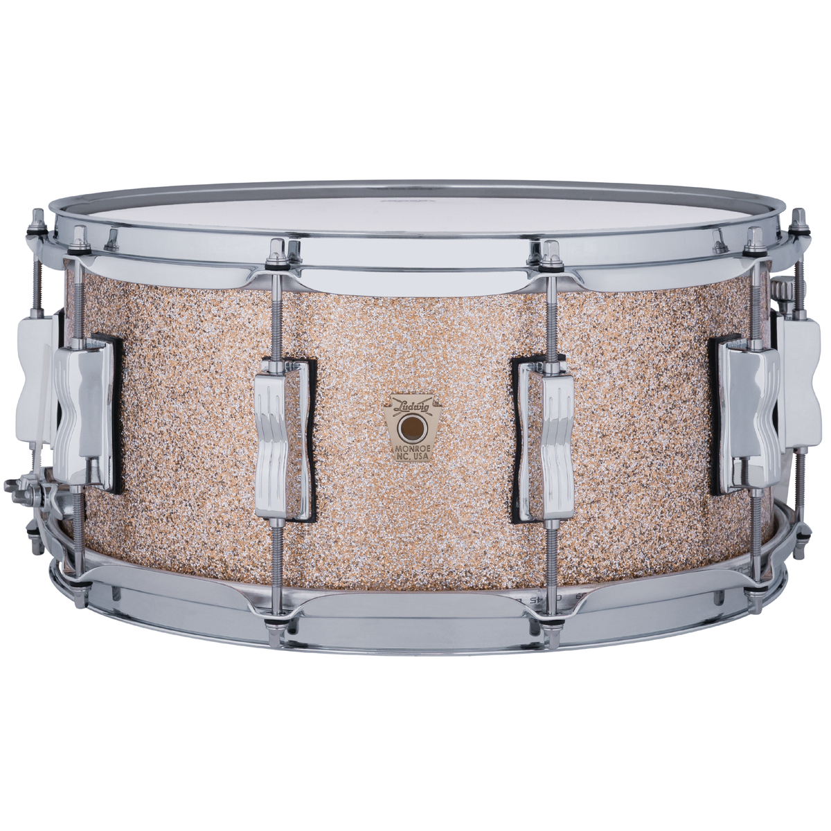 Ludwig Classic Maple 6.5x14" Snare Drum, Champagne Sparkle
