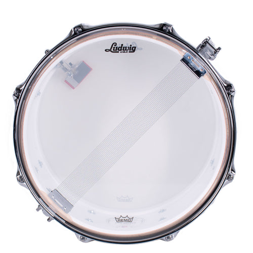 Ludwig 5.5x14" Legacy Mahogany Jazz Fest Snare Drum, White Marine Pearl