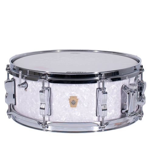 Ludwig 5.5x14" Legacy Mahogany Jazz Fest Snare Drum, White Marine Pearl