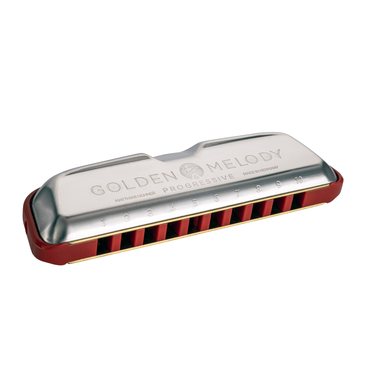 Hohner Golden Melody Progressive Series Harmonica, Key Of B