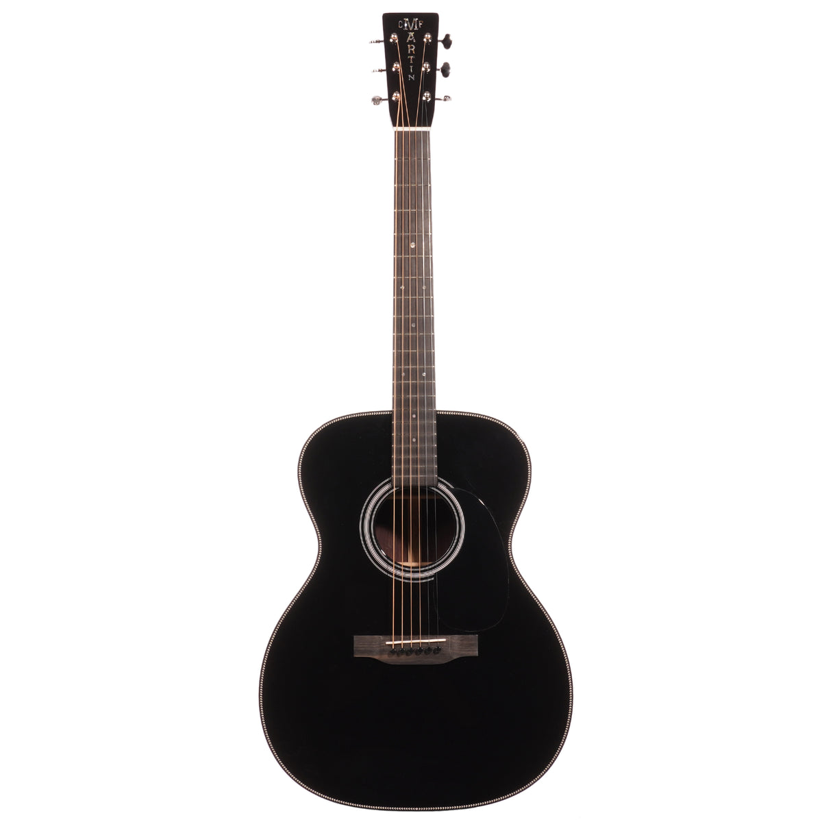 Martin Custom Shop 000 28 Style Blacktop Acoustic Guitar, Spruce/East Indian Rosewood