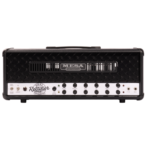 Mesa Boogie 90s Dual Rectifier 2-Channel Guitar Amplifier Head, Black Bronco