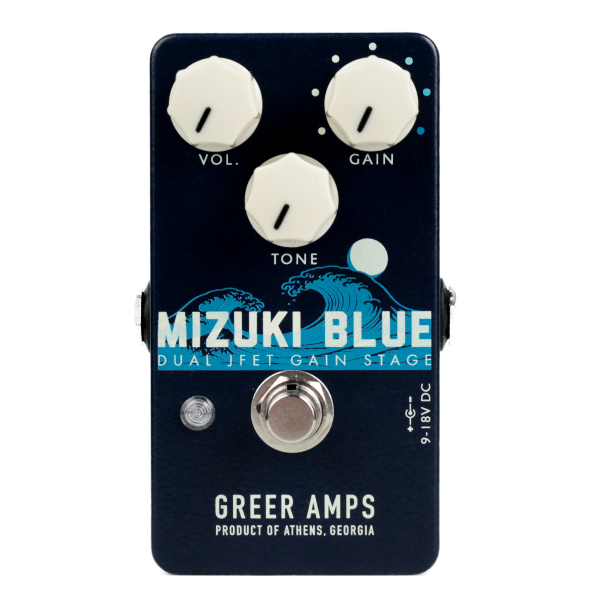 Greer Amps Mizuki Blue Dual JFET Gain Stage Overdrive Effect Pedal
