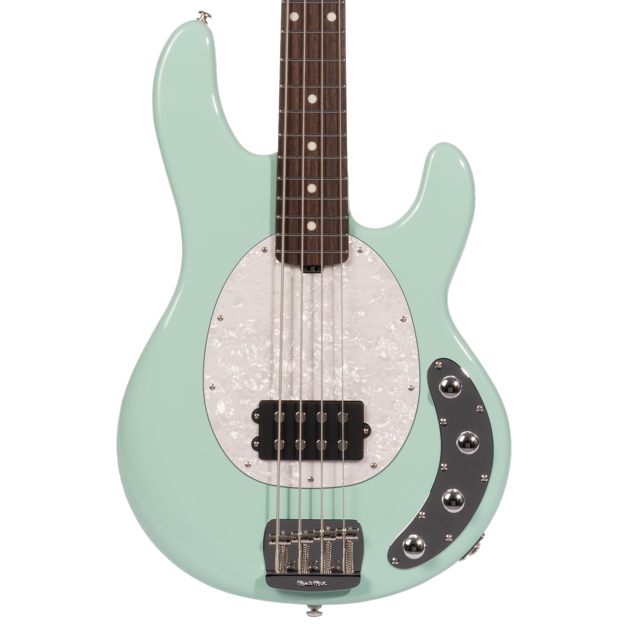 Music Man StingRay Special Electric Bass Guitar, Laguna Green, Matchin