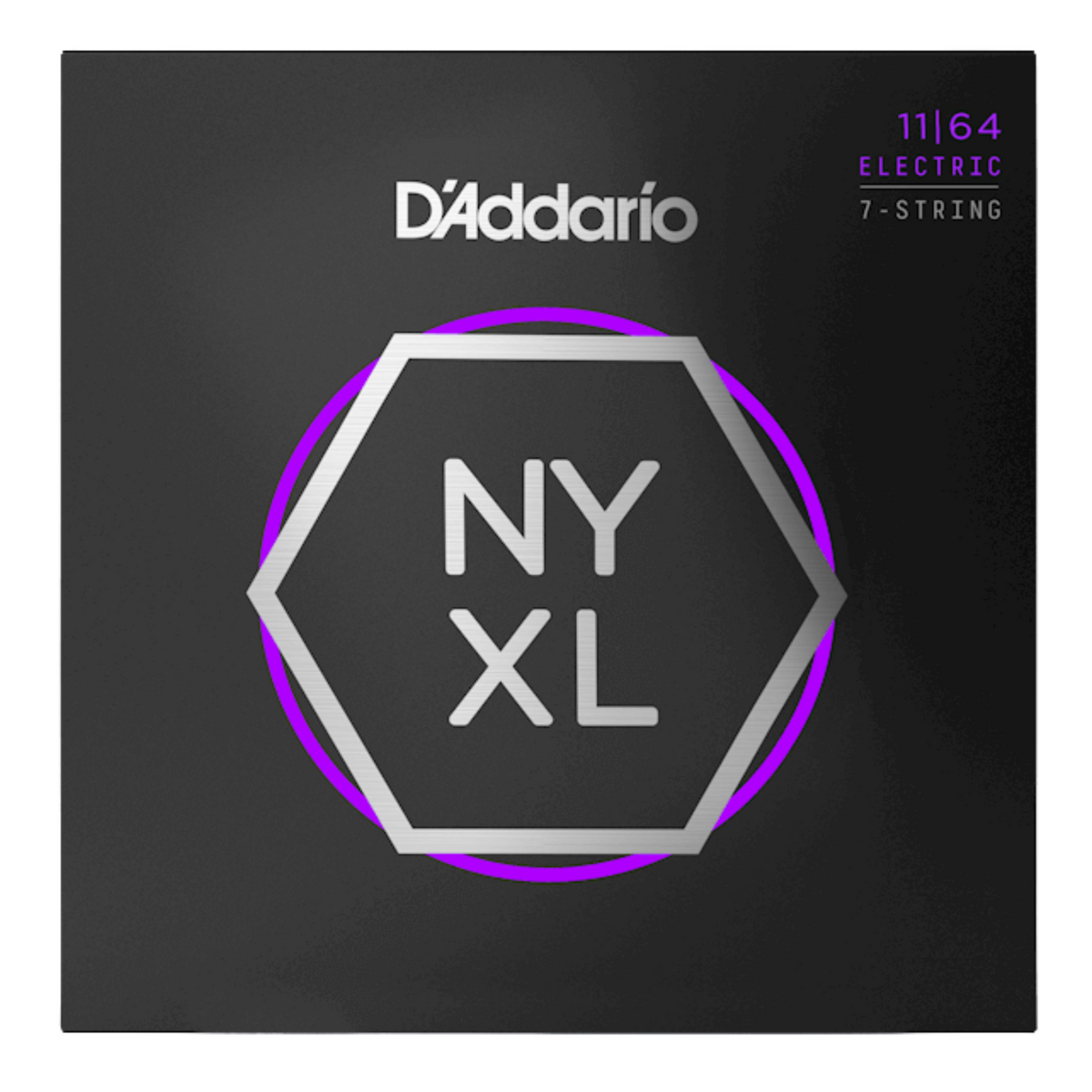 D'Addario NYXL Nickel Wound 7-String Electric Guitar Strings, 11-64, Medium