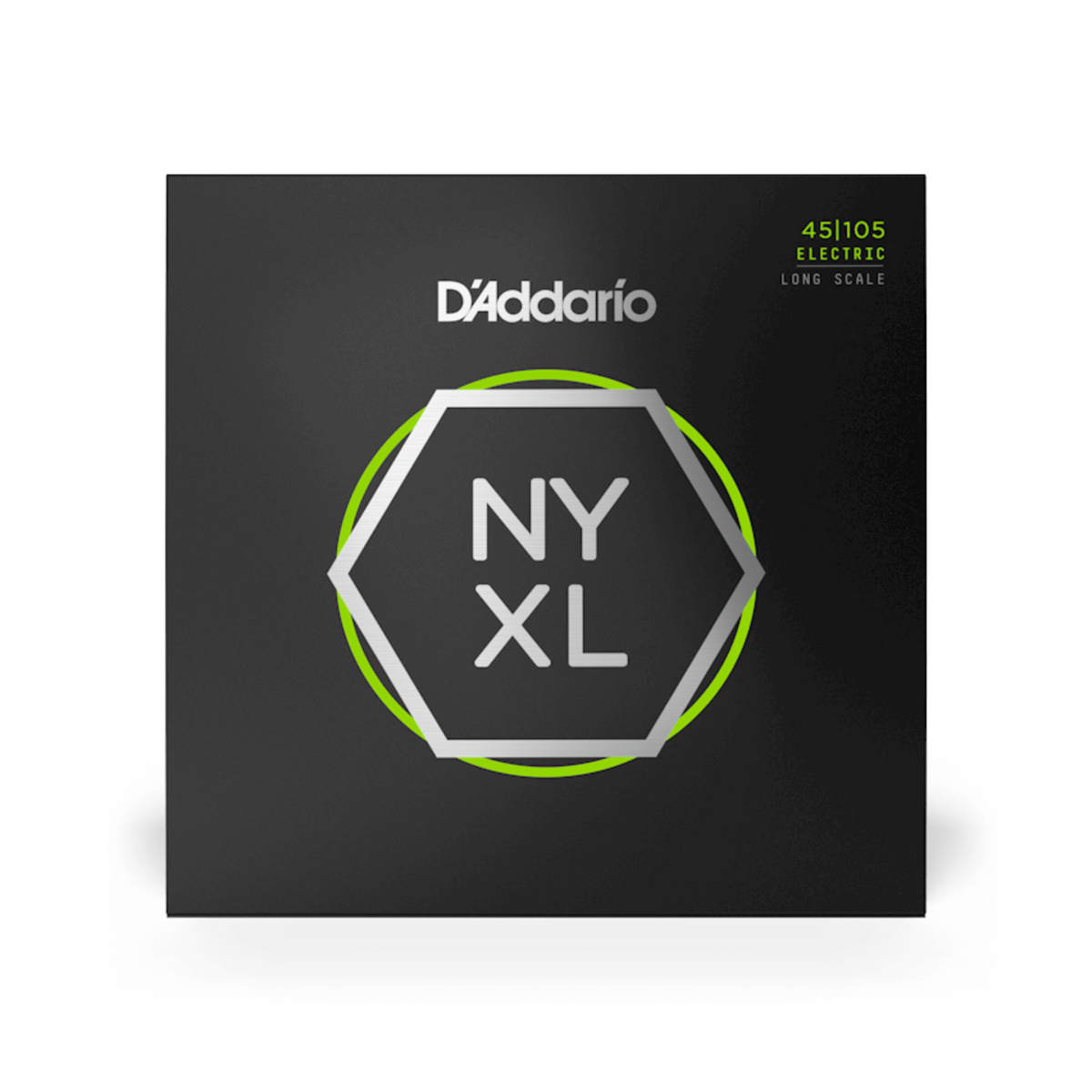 D'Addario NYXL Nickel Light Top/Medium Bottom Bass Guitar Strings, 45-105, Long Scale