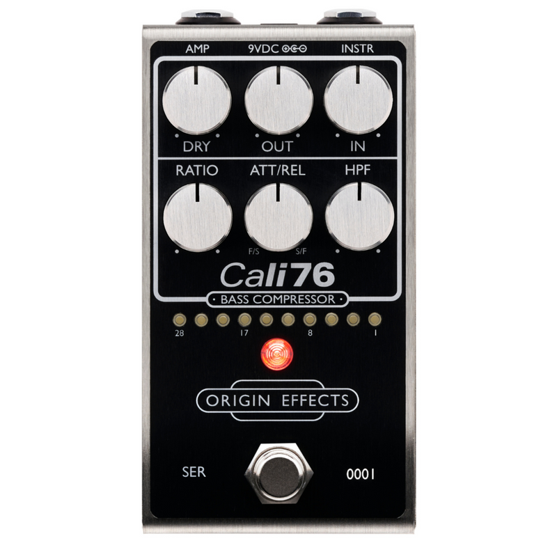 Origin Effects Cali76 MK2 FET Bass Compressor Effect Pedal, Black