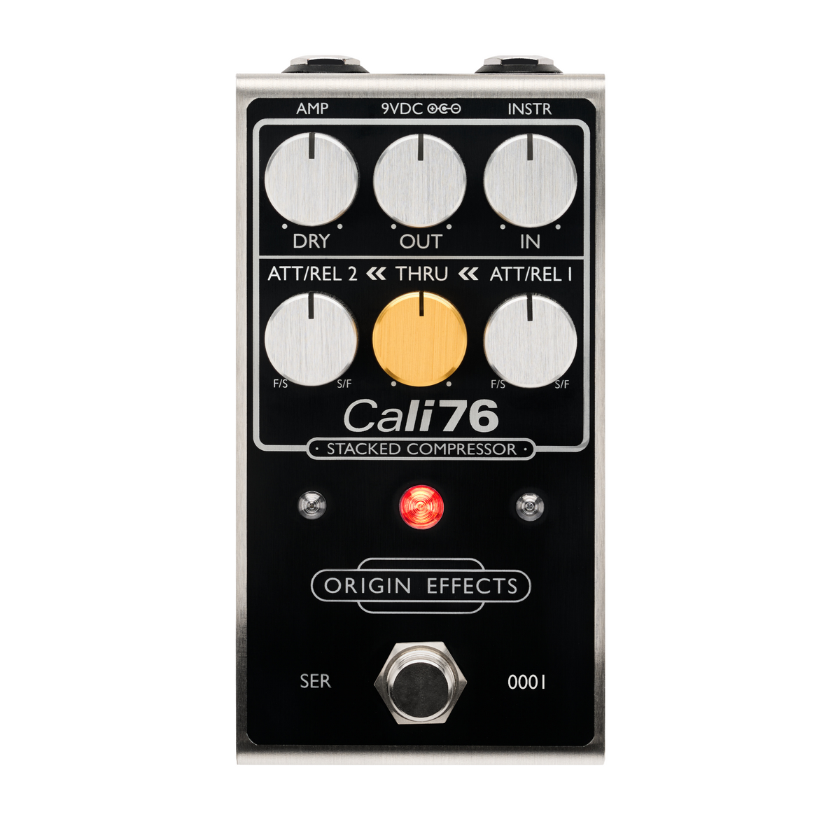 Origin Effects Cali76 Stacked Compressor Effect Pedal, Black