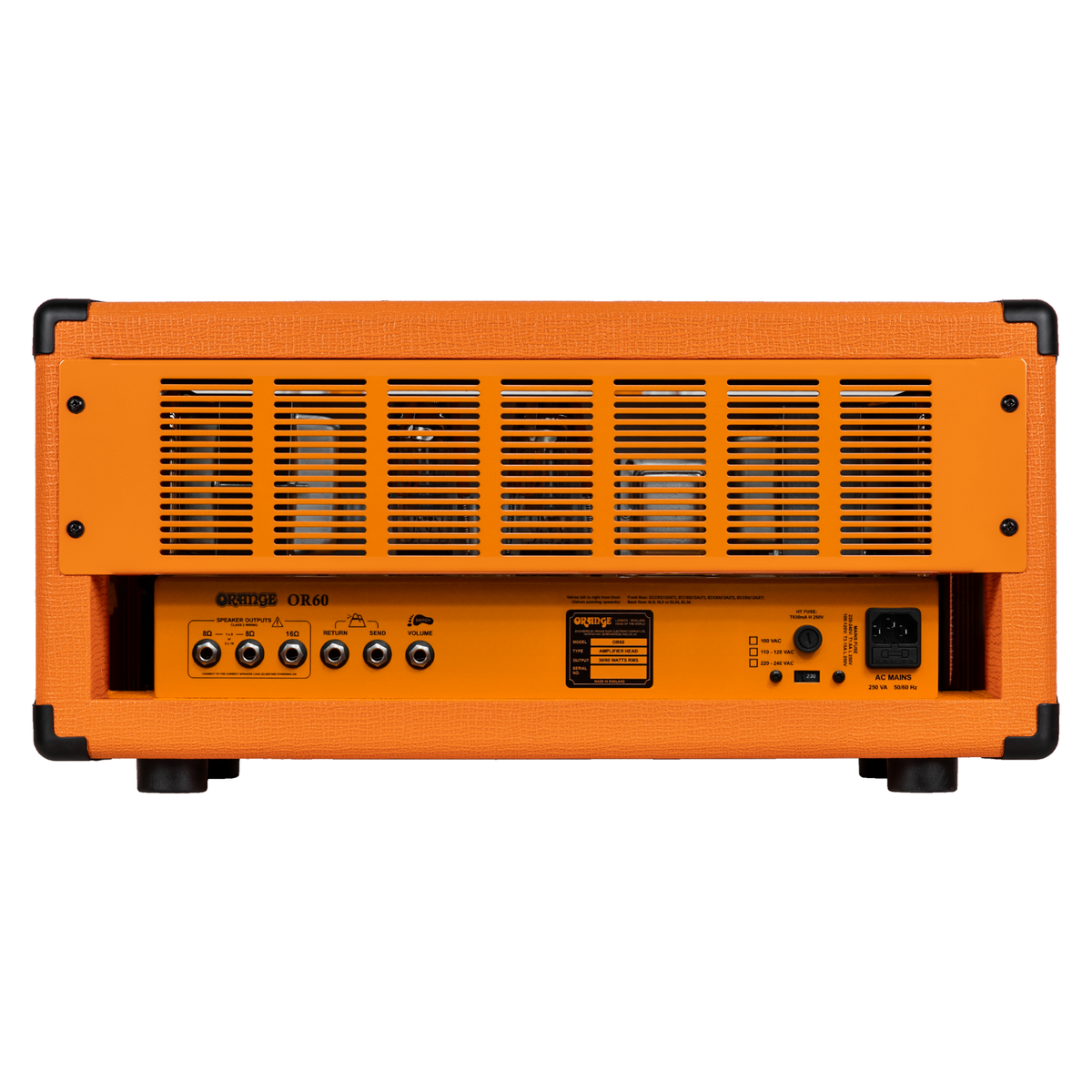 Orange Amps OR60 60-Watt Tube Guitar Amplifier Head, Orange