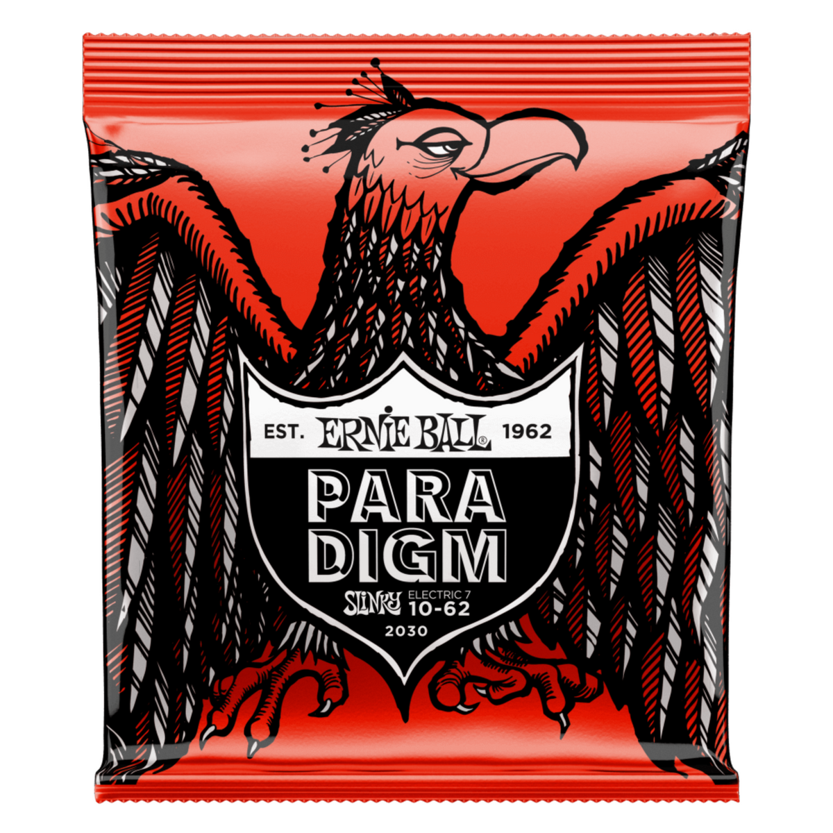 Ernie Ball 10-62 Paradigm Skinny Top Heavy Bottom Slinky 7-String Electric Guitar Strings