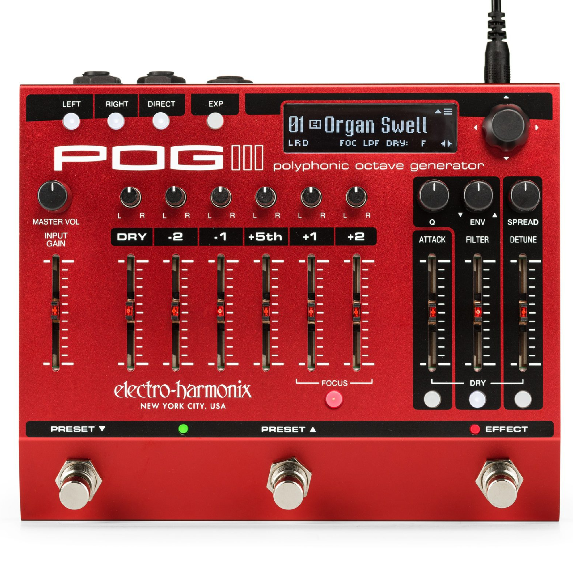 ギター Drop ELECTRO-HARMONIX Electro Harmonix POG3 Polyphonic Octave Generator Effect Pedal