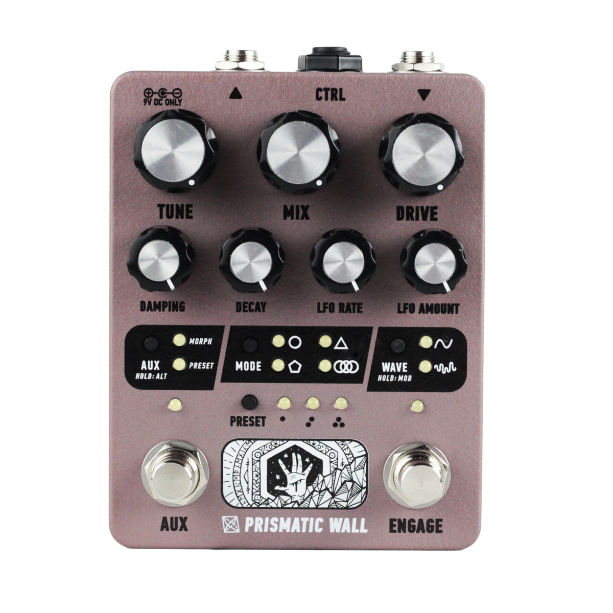 Electronic Audio Experiments Prismatic Wall Sympathetic String Resonator Effect Pedal