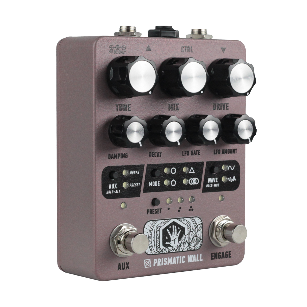 Electronic Audio Experiments Prismatic Wall Sympathetic String Resonator Effect Pedal