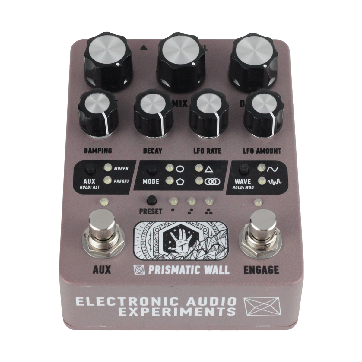 Electronic Audio Experiments Prismatic Wall Sympathetic String Resonator Effect Pedal