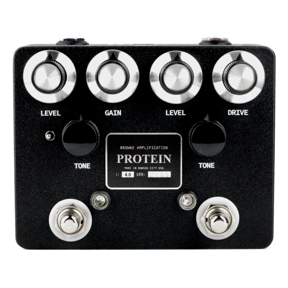 Browne Amplification The Protein V4 Dual Overdrive Effect Pedal, Black
