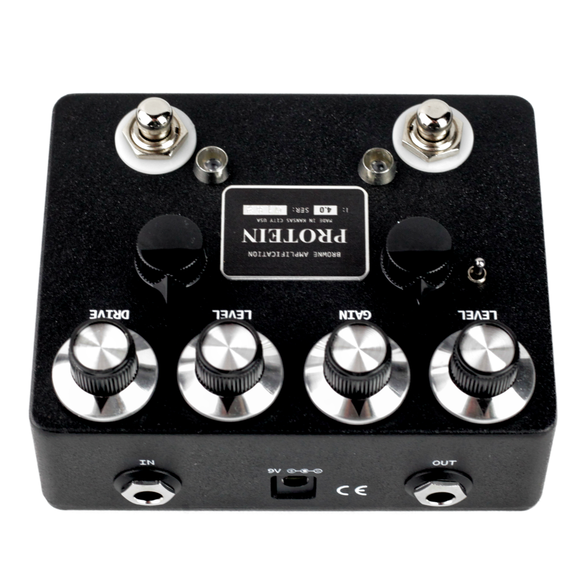 Browne Amplification The Protein V4 Dual Overdrive Effect Pedal, Black