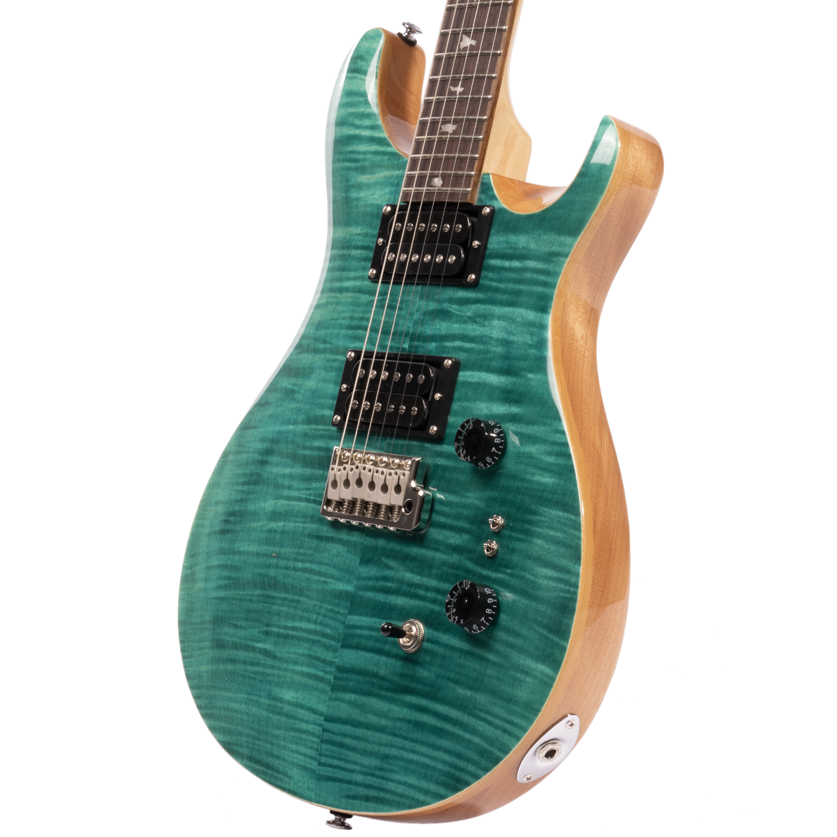 2023 PRS SE Custom 24-08 Electric Guitar, Rosewood Fingerboard, Turquoise