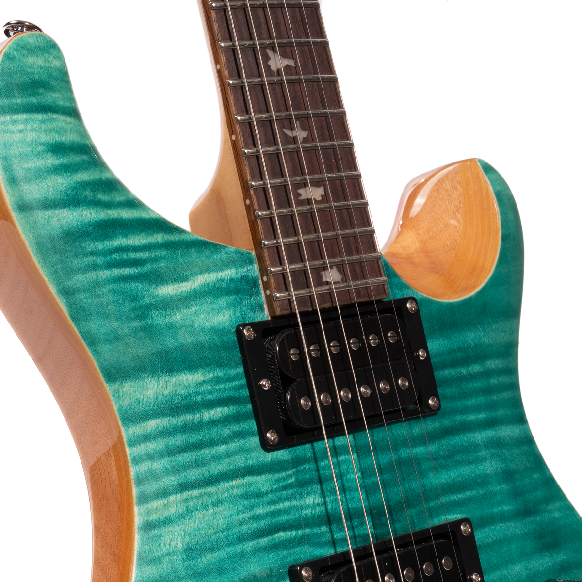 2023 PRS SE Custom 24-08 Electric Guitar, Rosewood Fingerboard, Turquoise