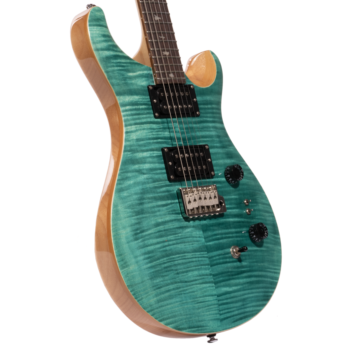 2023 PRS SE Custom 24-08 Electric Guitar, Rosewood Fingerboard, Turquoise