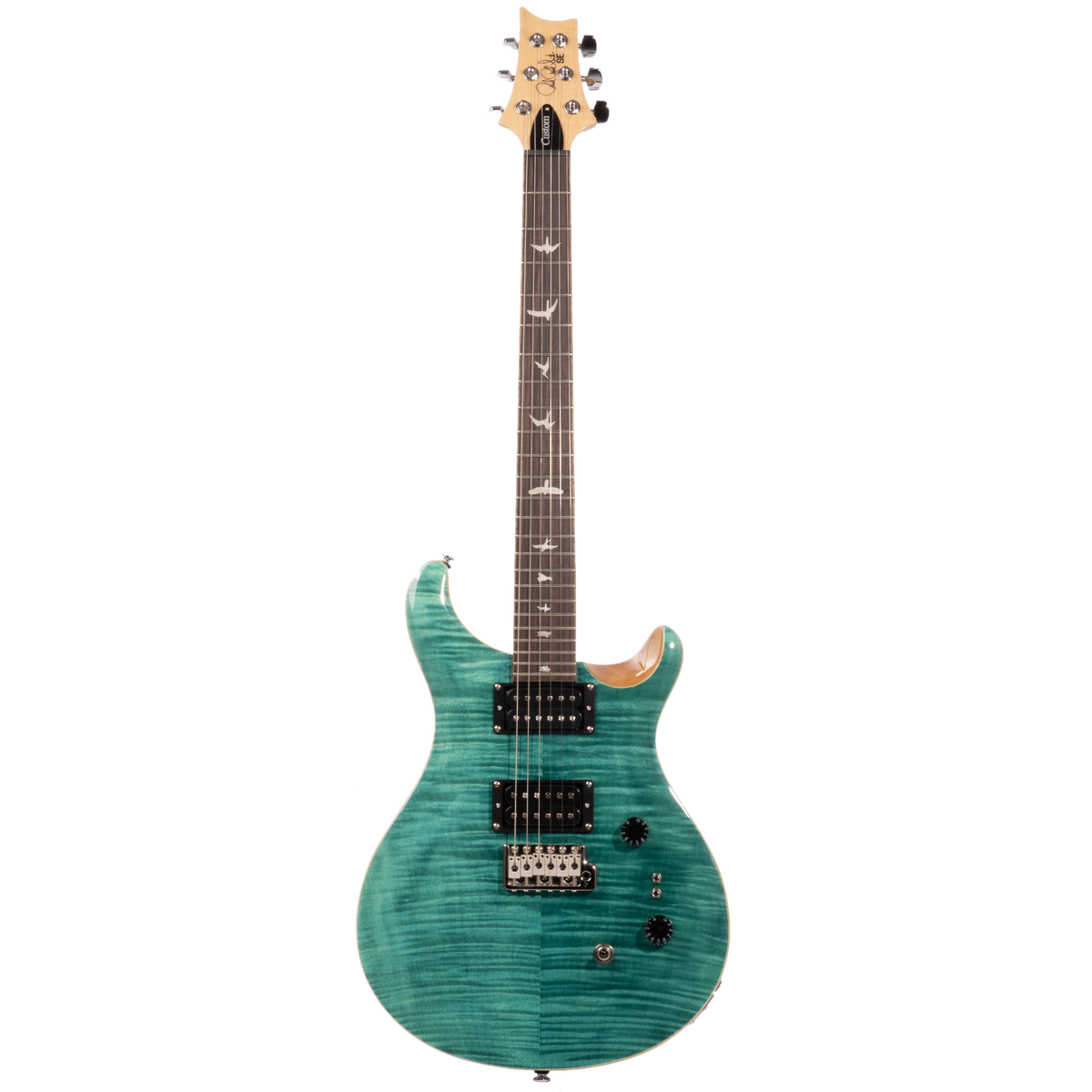 2023 PRS SE Custom 24-08 Electric Guitar, Rosewood Fingerboard, Turquoise