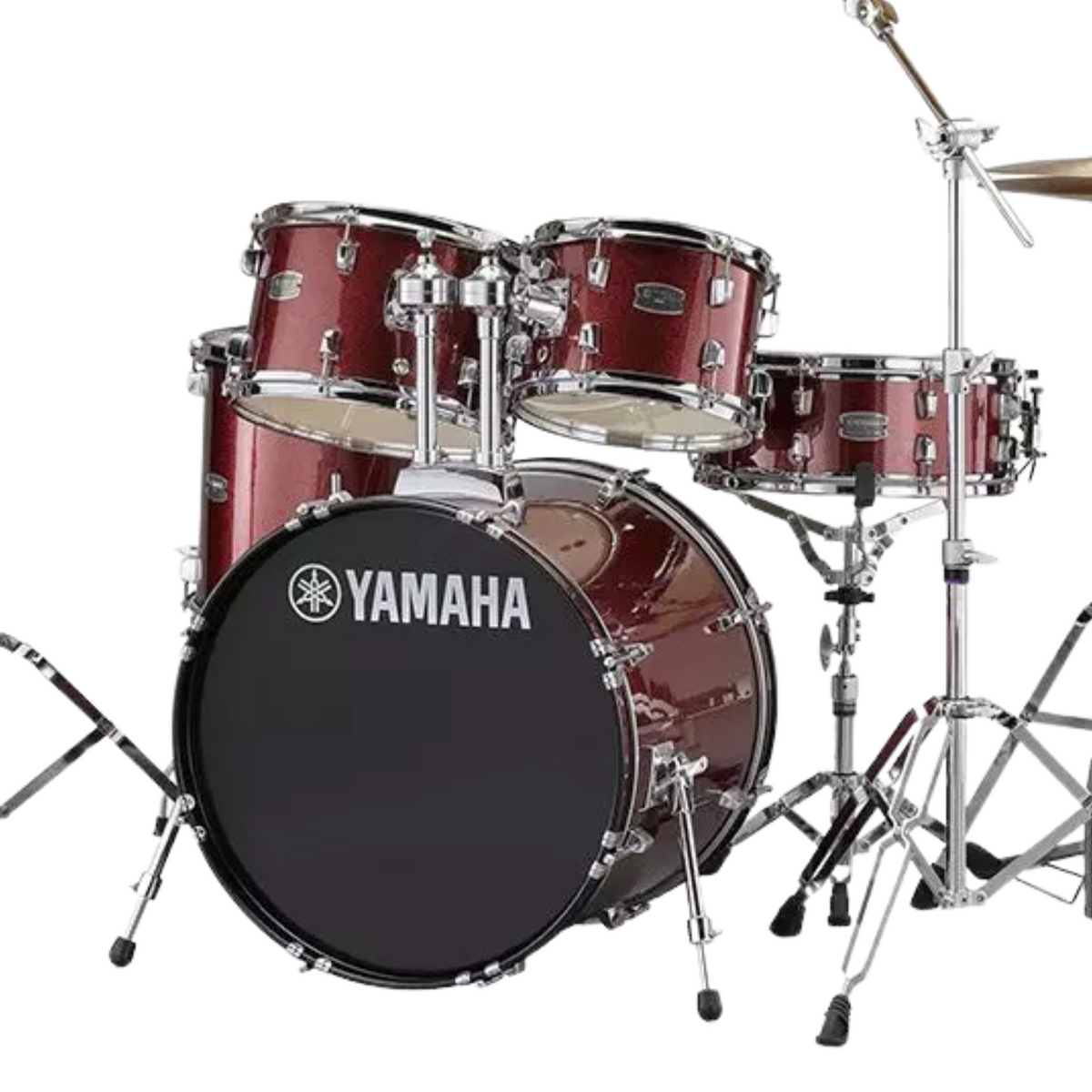 Yamaha Rydeen 5-Piece Drum Shell Pack w/ 20" Kick, Burgundy Glitter