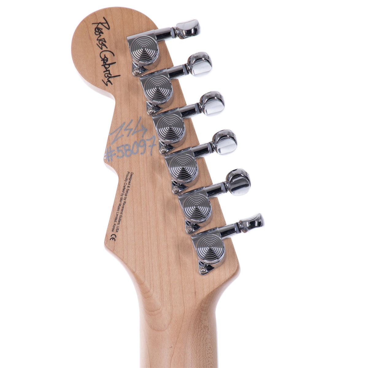 Reverend Reeves Gabrels Signature RG-SUS Electric Guitar, Roasted Maple/Ebony, Wine Dark Sea