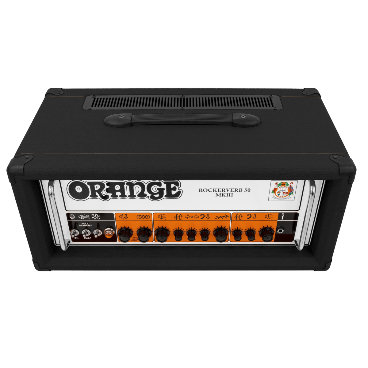 Orange Amps Rockerverb 50 MKIII Electric Guitar Tube Amplifier Head, Black