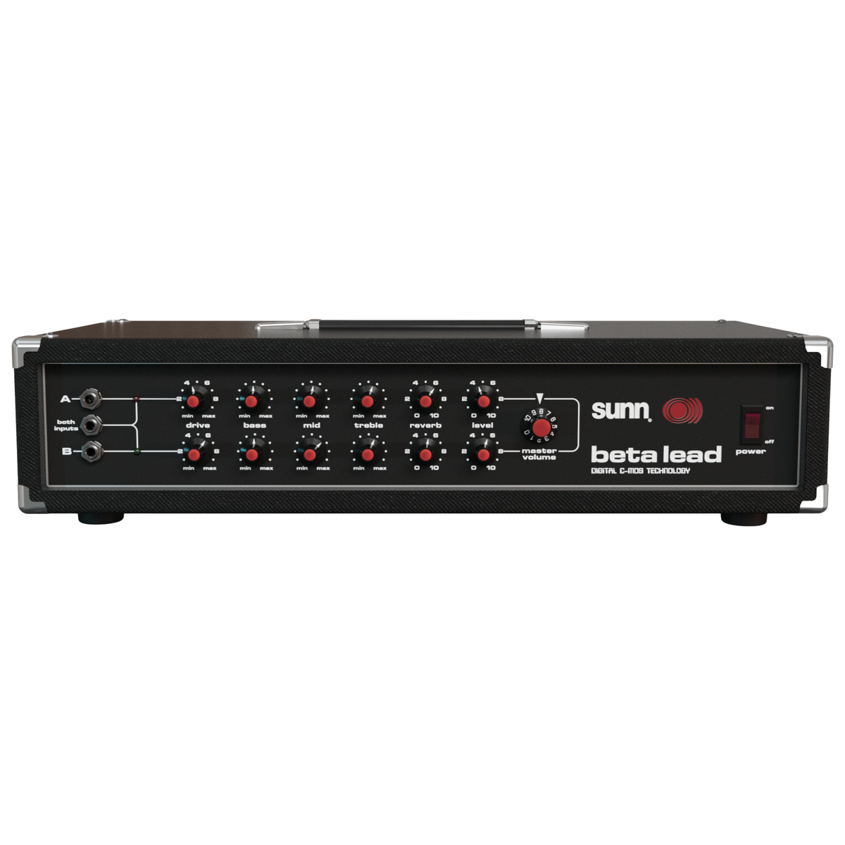 Sunn Amplification Beta Lead 200 Watt Guitar Amplifier Head w/ Footswitch
