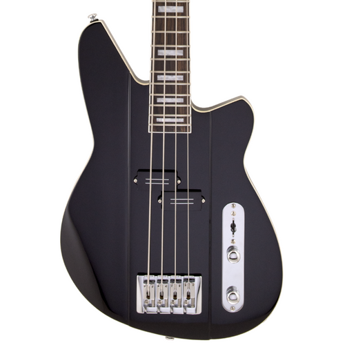 Reverend Sentinel Bass Guitar, Rosewood Fingerboard, Midnight Black