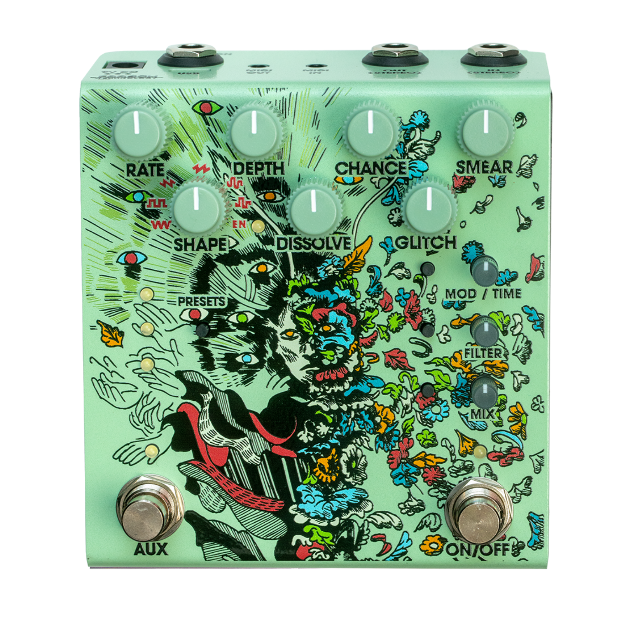 Old Blood Noise Endeavors Parting Glitch Device Effect Pedal, Green Old Blood Noise Endeavors Parting Glitch Device Effect Pedal, Green
