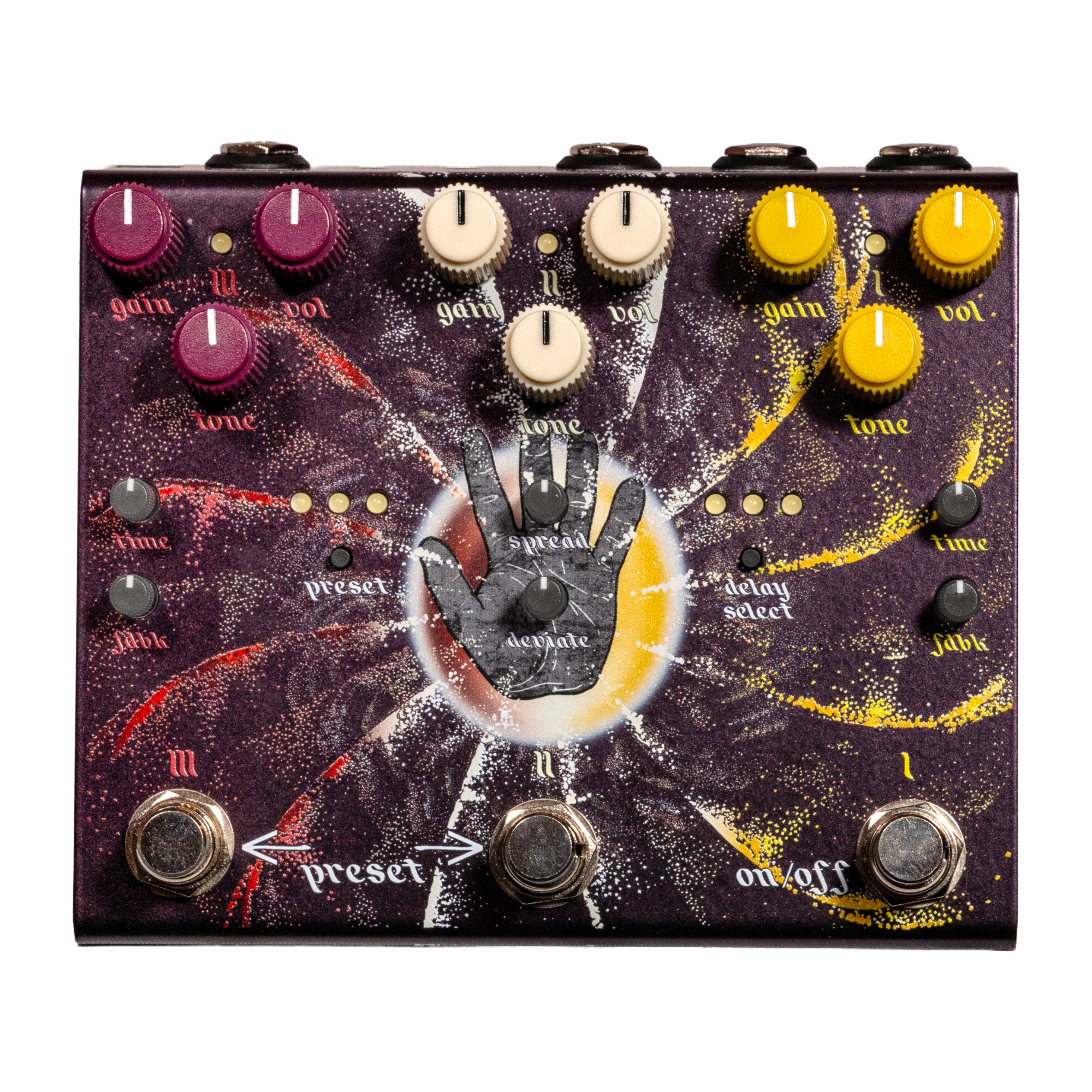 Old Blood Noise Endeavors Beam Splitter V2 Distortion Pedal, Warm