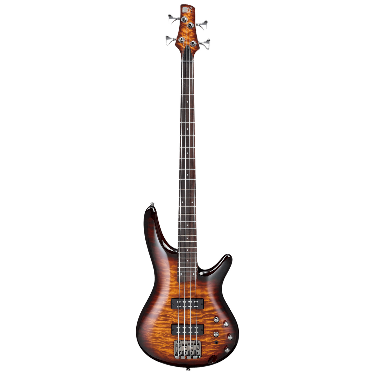 Ibanez SR Standard SR400EQM 4 String Electric Bass, Dragon Eye Burst