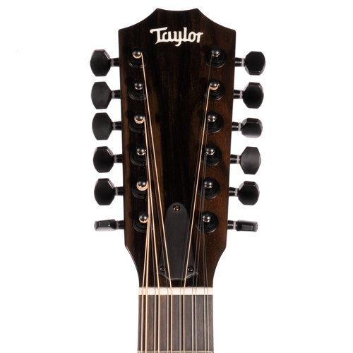 Taylor 250ce-BLK Plus 12-string Dreadnought Acoustic Electric Guitar, Sitka Spruce/Big Leaf Maple