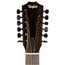 Taylor 250ce-BLK Plus 12-string Dreadnought Acoustic Electric Guitar, Sitka Spruce/Big Leaf Maple